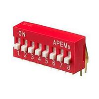 APEM NDA08TV ສະຫນັບ DIP SWITCH DA RIGHT ANGLE