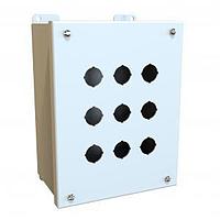 Hammond Manufacturing MPB9LG ກອງປຸ່ມກົດ 9 ຮອວ 22MM ກອງປຸ່ມກົດ
