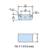 Heyco 11030 ຕວງຫຼີ້ນ LED HLEDS3-12 PVC ສີດຳ PVC/NYL LED Spacer