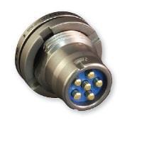 Glenair 152-003-1 ຕົວເຊື່ອມຕໍ່ຮູບວົງກົມ DIN Rcpt, ຕິດຕັ້ງແຜ່ນພານເນວດ້ວຍກະແຈ jam, 5 ຂາ