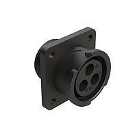 Amphenol SINE Systems FLS014N4S03-PM ຕົວເຊື່ອມ 4 POS SQUARE FLANGE RECEPT