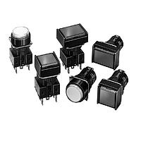 Omron Automation and Safety A165W-A2AR-24D-1 ສະຫນັບສະຫນູນການຫຼຽນສະຫນາມ IL SQ 2POS MOM 24V ແດງ SPDT SELECT SWCH