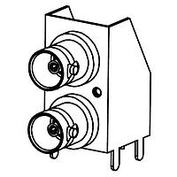 Molex 73415-3980 ຕູ້ຕໍ່ຕ່າງຫຼາຍພອດ R/A DUAL STACK 75 ohm