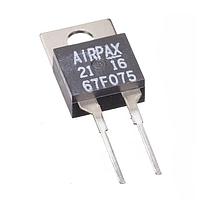 Sensata Technologies - Airpax 67F075 ທໍໂມສະຕັດອັດຕະໂນມັດການຕັ້ງຄ່າຄືນອັດຕະໂນມັດ Overmolded Automatic Reset Thermostats SUB-MIN THERMOSTAT (TO-220)