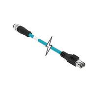 Molex 1300480309 ເຄື່ອງສາຍ Ethernet / ເຄື່ອງສາຍເຄືອກຂ່າຍ MIC 4P M/MP ST/RJ45 DCODED 1M