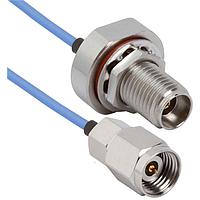 Amphenol SV Microwave MS185-047-MS185-180 ສາຍສັ້ນ RF 1.85mm STR M ເຖິງ 1.85mm STR M 18" Cable