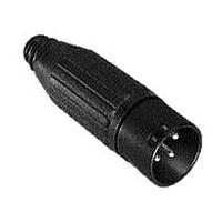 Switchcraft AAA4MBZH ຕົວເຊື່ອມສາຍສະເພາະ 4P M SLD XLR MTL HND ສີດຳສິ້ນສຸດ, Ag PL