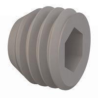 Essentra Components 012528T018 ສະຕ໌ ຊູຣ ສະຕ໌ ຊູຣ, ຫົວບໍ່ຊໍເກດ, 1/4-28 ການດັບກະດູກ, 3/16 ຍາວ