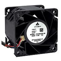 Delta Electronics, Inc. PFC0648SE-00P8 ພັນພິມທູບແອັກຊຽວ, 60x60x38mm, 48VDC, 65.35CFM, 69dBA, 17000RPM, 3.503inchH2O, Tach, PWM, IP68