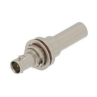 Linx Technologies - TE Connectivity 2446193-1 ອຸປະກອນຕໍ່ສາຍ RF ຄວາມຫນາແຈ້ງສູງ BNC Str Crimp Jack Belden 1855A, 4855R, Bulkhead, 75 Ohm
