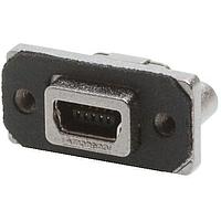 Amphenol Commercial Products MUSB-B151-34 ຂໍ້ມູນ Mini USB Type B Connectors Mini B right angle