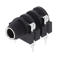 Amphenol Audio ACJM-PC ຕໍ່ຕໍ່ໂທລະສັບ 1/4" ການປະສົມ HOR CHASSIS CONN