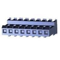AMP Connectors - TE Connectivity 640601-8 ກອງປະກອບ Receptacle Housing FEED THRU WO TAB 8P L.R. ແດງ 22 AWG