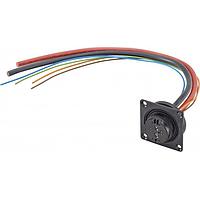 Rosenberger C001-10-500-C ສາຍສະເພາະລົດ RoPD cable assembly slide-in panel jack 4-hole-flange