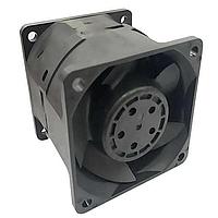 Delta Electronics, Inc. GFB0612ES-E ພັນດັບ DC Axial, 60x60x56mm, 12VDC, 9.73"H2O, Ball, 4x Lead Wires, Tachometer, PWM