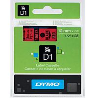 DYMO 63020700 Labelmanager D1 ເທບສີດໍາ/ສີແດງ (12mm x 7m)