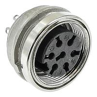 Amphenol Tuchel T 3478 100 ຕົວເຊື່ອມຕໍ່ 7P DIN ຕິດຕັ້ງດ້ານຫຼັງ