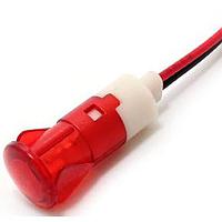 Mallory Sonalert FL1P-12QW-1-R12V ອິນດິເຄເຕີ LED ແດງ 12MM SNAP 12VAC/DC