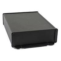 Hammond Manufacturing 1457T2202EBK EMI/RFI ປ້ອງກັນ EMI/RFI ອະລູມິເນຍ/ມີຂອບ 8.66x2.35x6.51 ສີດຳ