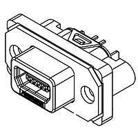 Amphenol Commercial Products MUSBRE551501 ຕົວແປ USB Rugged USB Gen 2.0 Mini AB Recpt Vert