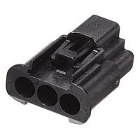 Molex 201841-0030 ກອງປົກຄຸມ MultiCat Inline Rcpt Hsg 3Ckt Key A ສີດຳ