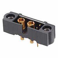 Harwin M80-5T10205M1-02-331-00-000 ພາວເລີ້ມໃຫ້ກັບບອດ 2 SIG + 2 PWR MALE VERT PC TAIL GOLD