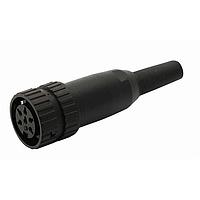 Amphenol Tuchel T 3275 991 ຕົວເຊື່ອມ PLASTIC FEMALE STRT 3C SILVER 4-6MM