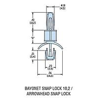 Heyco 10064 ການສະຫນັບສະຫນູນ PCB HLSP2-05 NATURAL NYL PCB Support
