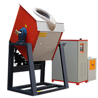 Wondery WDL-ZP-16KW ເຕົາແກະສະຫຼັກ Induction Industrial Induction Furnace Steel Melting Furnace Heater ປະເພດຄວາມຖີ່ປານກາງ (160 kW; 100 kg)