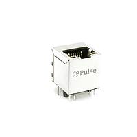 Pulse Electronics JX3V-9001NLT ຕົວເຊື່ອມຕໍ່ CONN,RJ45,ທາງເຂົ້າດ້ານບູດ,100D, 1:1 PIP , ບໍ່ມີ LED, T&R