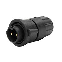 Switchcraft W6380-2PG-311W ຕົວເຊື່ອມມົດຕະຖານຮູບວົງມົນ Mini-Con-X ສິ້ນສາຍ, 2-ຂາ #16, ຜູ້ຊາຍ, ການບັກ, ຈໍານວນຫຼາຍ