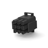AMP Connectors - TE Connectivity 1-480706-9 ກອງປະກອບປລັກ PLUG HOUSE 9 POS BLACK UL94V-2