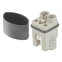 HARTING 09120022652 ອິນເຊີດ MALE INSERT 2 POLE SCW TERM