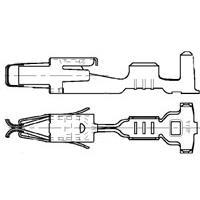AMP Connectors - TE Connectivity 185026-1 ການເຊື່ອມຕໍ່ດ່ວນ JPT RCPT ປິດຢູ່ບົວສາຍ