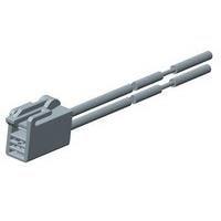 AMP Connectors - TE Connectivity 2058300-1 ການປະກອບສາຍສະເພາະການເຊື່ອມຕໍ່ໄຟສະແດງ 2pos 4" ຄວາມຍາວ ດ້ານໜຶ່ງ