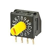 NKK Switches FR01KC16H-06XL-S ສະຫນັບສະຫນູນການຫຼຽນສະຖານະ 16 POS COMP PLASTIC SHAFT RA PC .2 SPAC