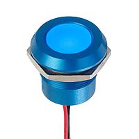 APEM Q22Y5ABXXB12E ອິນດິເຄເຕີ BLU LED 12VDC 22mm Anodized, Wire