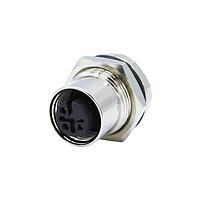 NorComp 859-L03-203R004 Connectors IP67 Female M12 Panel Mount 3 Position Straight Solder Cup