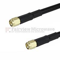 Fairview FMCA1213LF SMA Male to SMA Male Cable LMR-200 Coax