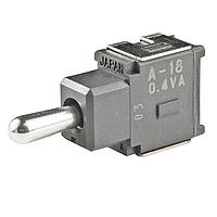 NKK Switches A18JH ປຸ່ມສະຫງວນຍ່ອຍປອດແພດຂອງກະບອກ (ON)OFF(ON) .248 BAT RIGHT ANGL PC .4VA