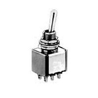 APEM 5647AB9 ສະລັບສະລອງຂະໜາດນ້ອຍ Toggle Switch DPDT 6A 125V 11.4mm Mom-Off-Mom