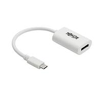 Tripp Lite U444-06N-DP4K6W ສາຍຕໍ່ອະເດັດເຕີ USB-C ໄປ DP 4K ADPTR, ສີຂາວ
