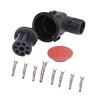 Littelfuse 00227900 ຊຸດຊຸດຕິດຕໍ່ປລັກ 8-ທາງ 90 ອົງສາ(7+1)
