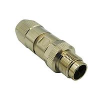 Stewart Connector SS-12400-001 ປລັກຕິດສະຕ່ອງ M12 X-Code ສາຍພາຍໃນພື້ນທີ່