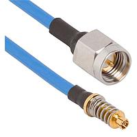 Amphenol SV Microwave FV67SMPM-085-MSSMA-060 ການປະກອບສາຍ RF VITA 67.1/2 SMPM ເຖິງ SMA STR M 6" ສາຍ