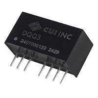 CUI Inc DQQ3-48-S15-S ອິສເລເທດ dc-dc, ອິສເລເທດ, 3 W, 18-75 Vdc ຂາວເຂົ້າ, 15 Vdc, 0.2 A, ອອກດຽວທີ່ຄວບຄຸມໄດ້, SIP