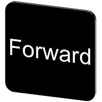 SIEMENS 3SU19000AF160DN0 ປ້າຍປ້າຍປ້າຍ, Forward INSCR. LABEL, ສີດຳ 22 X 22MM, FORWARD