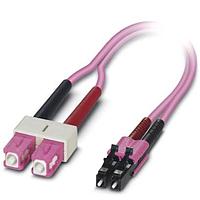 PHOENIX CONTACT 1409792 ສາຍເສັ້ນແສງໄຟເບີ Fiber Optic Cable Assemblies FOC-SC:A-LC:A-GZ03/1