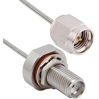 Amphenol SV Microwave 7029-3579 ສາຍສັ້ນ RF SMA ຜູ້ຍິງຕິດຕູ້ຫຼັງເພື່ອ SMA ຜູ້ຊາຍ