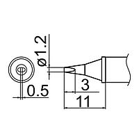 HAKKO T12-WD12 ເຄັດລັບ Soldering